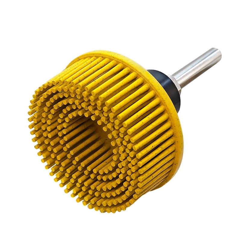 HIEMTE Tools 2 Inch Bristle Disc Bristle Disc Grade - 80# Grit Abrasive Coating Removal Disc for Metal with 6mm Shank Attachment 1set - Image 1